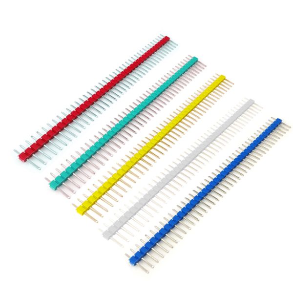 پین هدر نری صاف رنگی 1×40