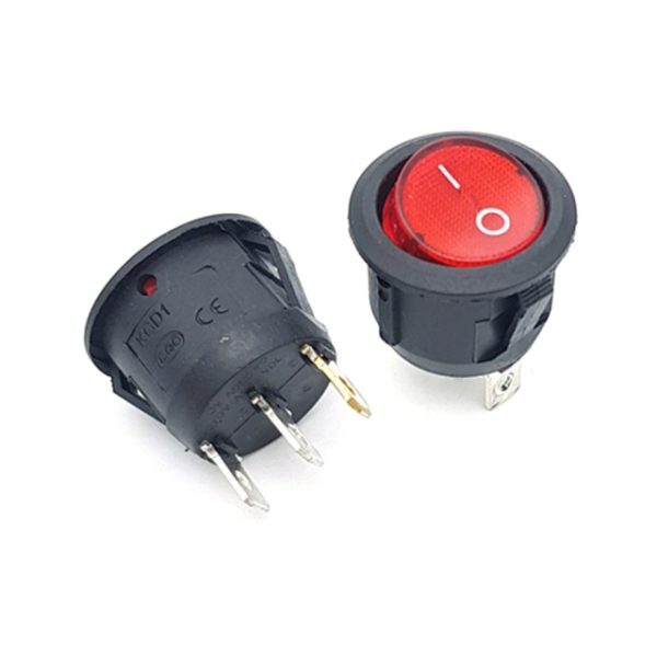 کلید راکر گرد چراغدار