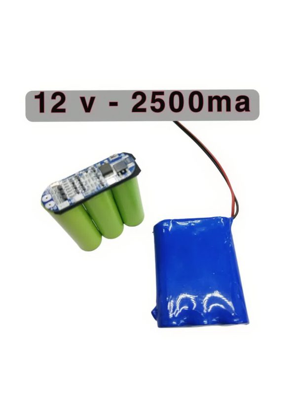 باتری لیتیوم یون 12 ولت – 2500 میلی آمپر ساعت