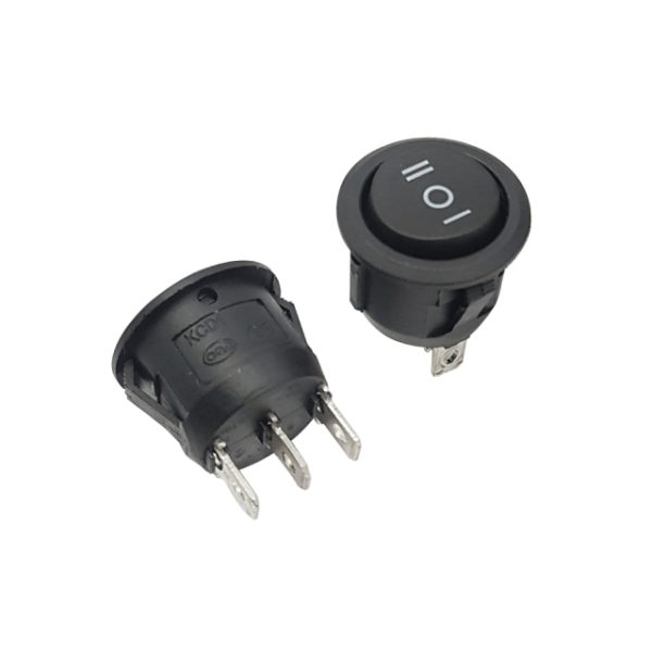 کلید راکر گرد سه حالته - مدل KCD2-103 - 3 پین - 15 آمپر