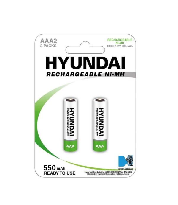 باتری نیم قلمی قابل شارژ هیوندای 550ma